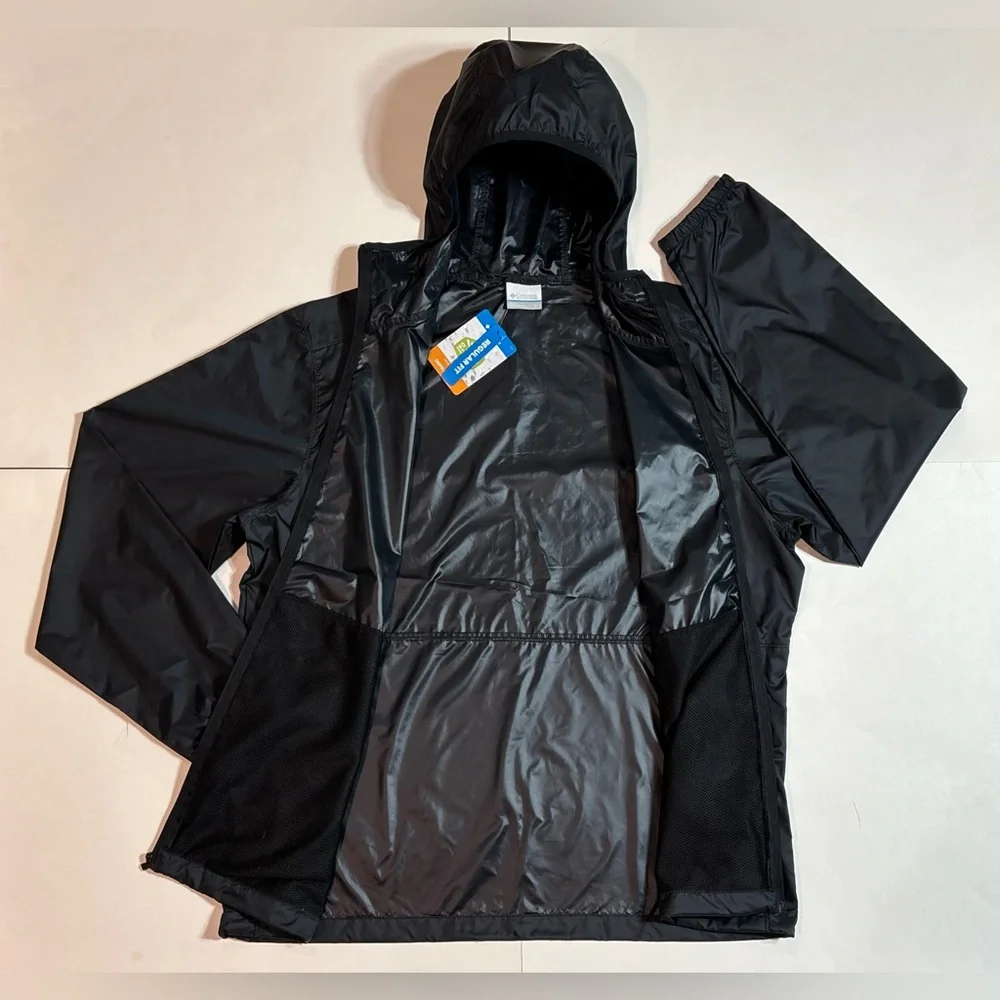 COLUMBIA Men’s Center Ridge II Full Zip Hooded Windbreaker Outdoor Storm Jacket